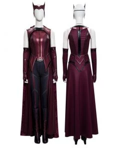 2021 New Scarlet Witch Cosplay Wanda Maximoff Costume WandaVision Upgraded Version