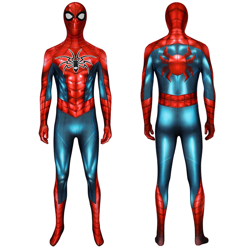 Spiderman Jumpsuit Spider Man PS4 Armour MK IV Zentai Cosplay Costume Suit 3 Spiderman Jumpsuit Spider Man PS4 Armour MK IV Zentai Cosplay Costume Suit