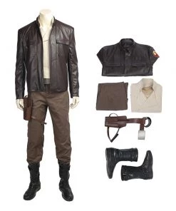 Star Wars 8 The Last Jedi Poe Dameron Cosplay Costume Full Set