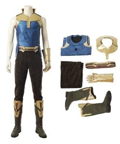 Thanos Cosplay Costume Top Level Avengers Infinity War Costume With Infinity Gauntlet