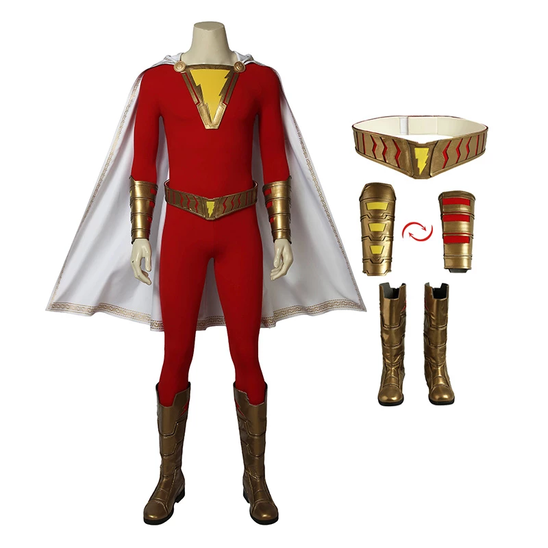 Billy Batson William Joseph Cosplay Costume 4 Billy Batson William Joseph Cosplay Costume - Image 2