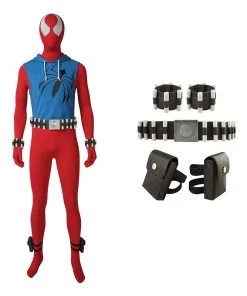 Scarlet Spider Man Costume Ben Reily Cosplay Costume
