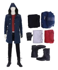 DMC5 Game Devil May Cry 5 Nero Costume Hooded Jacket Cosplay Costumes