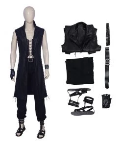 DMC5 Game Devil May Cry V Custome Sleeveless Windbreaker Jacket Cosplay Custome