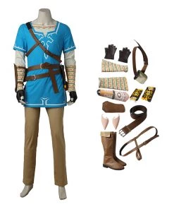 The Legend Of Zelda Breath Of The Wild Link Cosplay Costume