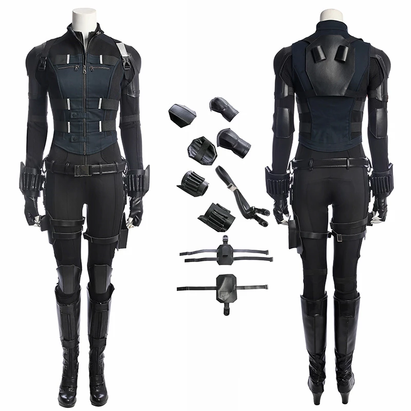 Black Widow Costumes Avengers Infinity War Cosplay Costume 3 Black Widow Costumes Avengers Infinity War Cosplay Costume