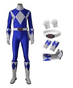 Dan Tricera Ranger Costume Blue Mighty Morphin' Power Rangers Cosplay Costumes