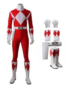 Geki Tyranno Ranger Costume Red Mighty Morphin' Power Rangers Cosplay Costumes