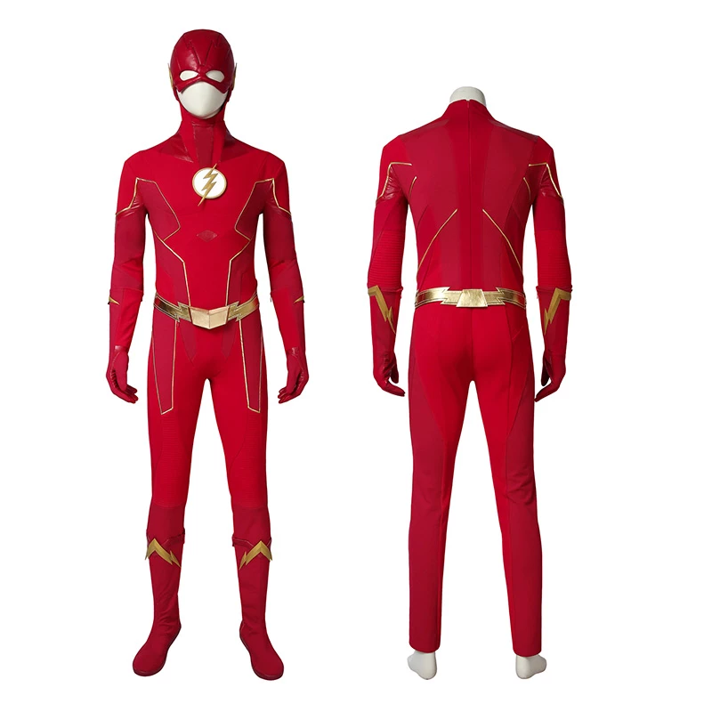 Halloween Barry Allen Cosplay Costume TF S6 Suit 3 Halloween Barry Allen Cosplay Costume TF S6 Suit
