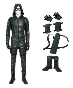 Oliver Queen Cosplay Costume GA Season 5 Cosplay Suit