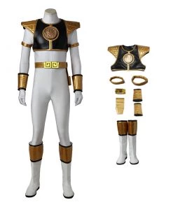 Tommy Oliver Costume White Mighty Morphin' Power Rangers Cosplay Costumes