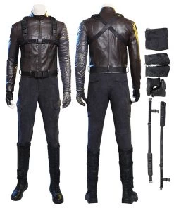 Bucky Barnes Costumes Winter Soldier Cosplay Costume