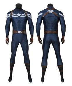 Captain America Costume Steve Rogers Jumpsuit Bodysuit Cosplay