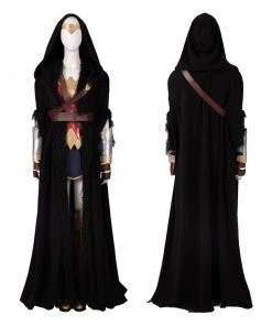 Halloween Diana Cosplay Costume Woman Black Suit