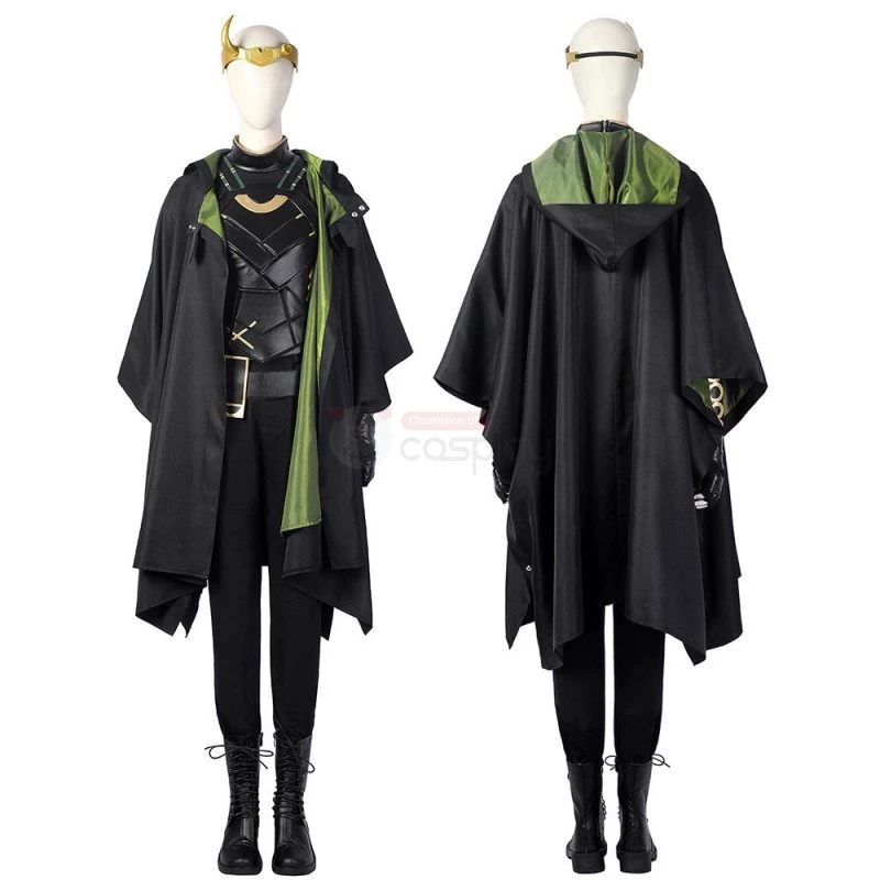 Female Loki Cosplay Costume Sylvie Lushton Lady Loki Suit 3 Female Loki Cosplay Costume Sylvie Lushton Lady Loki Suit