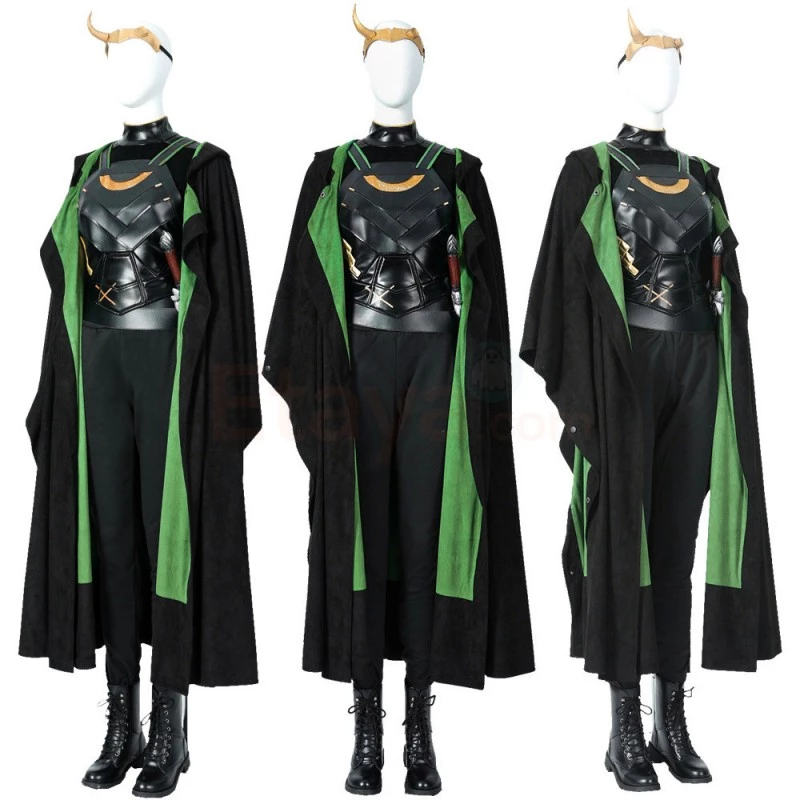 Lady Loki Costume 2021 Female Loki Sylvie Lushton Cosplay Suit Top Level 4 Lady Loki Costume 2021 Female Loki Sylvie Lushton Cosplay Suit Top Level - Image 2