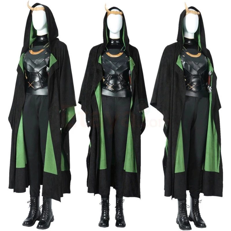Lady Loki Costume 2021 Female Loki Sylvie Lushton Cosplay Suit Top Level 5 Lady Loki Costume 2021 Female Loki Sylvie Lushton Cosplay Suit Top Level - Image 3
