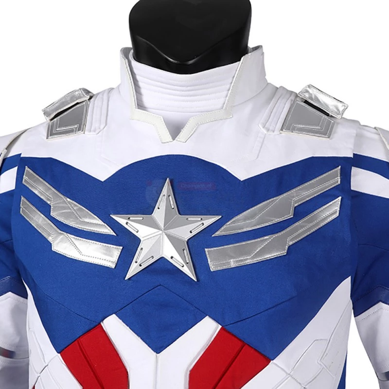 2021 Captain America Sam Wilson Costume New The Falcon and the Winter Soldier Cosplay Suit 6 2021 Captain America Sam Wilson Costume New The Falcon and the Winter Soldier Cosplay Suit - Image 5