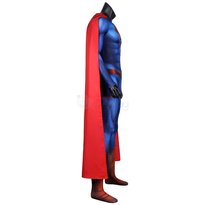 Clark Kent Lois Blue Jumpsuit Cosplay Costume 5 Clark Kent Lois Blue Jumpsuit Cosplay Costume - Image 3