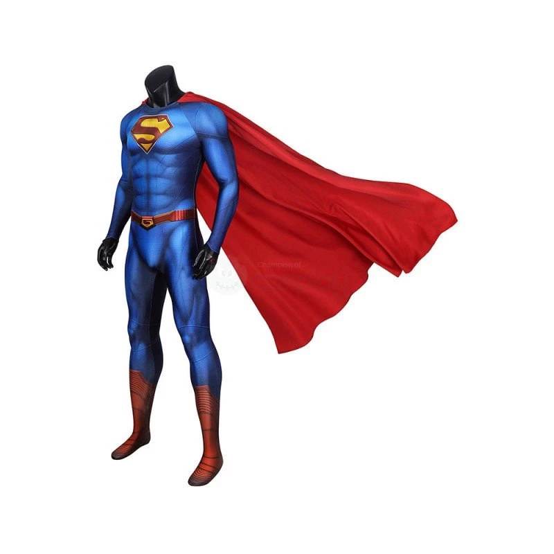 Clark Kent Lois Blue Jumpsuit Cosplay Costume 6 Clark Kent Lois Blue Jumpsuit Cosplay Costume - Image 4