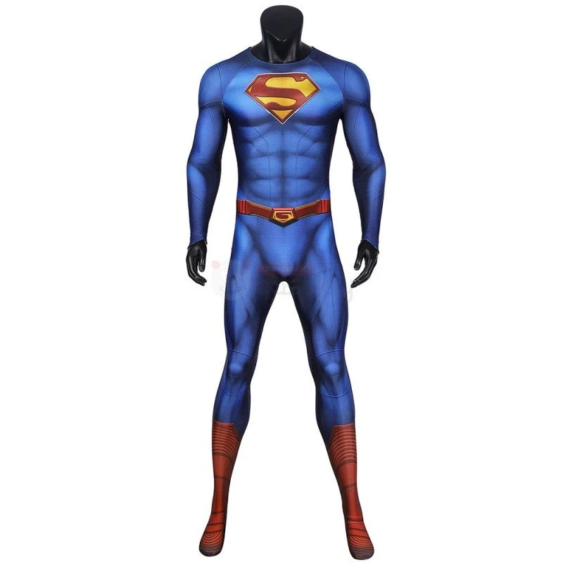 Clark Kent Lois Blue Jumpsuit Cosplay Costume 9 Clark Kent Lois Blue Jumpsuit Cosplay Costume - Image 7