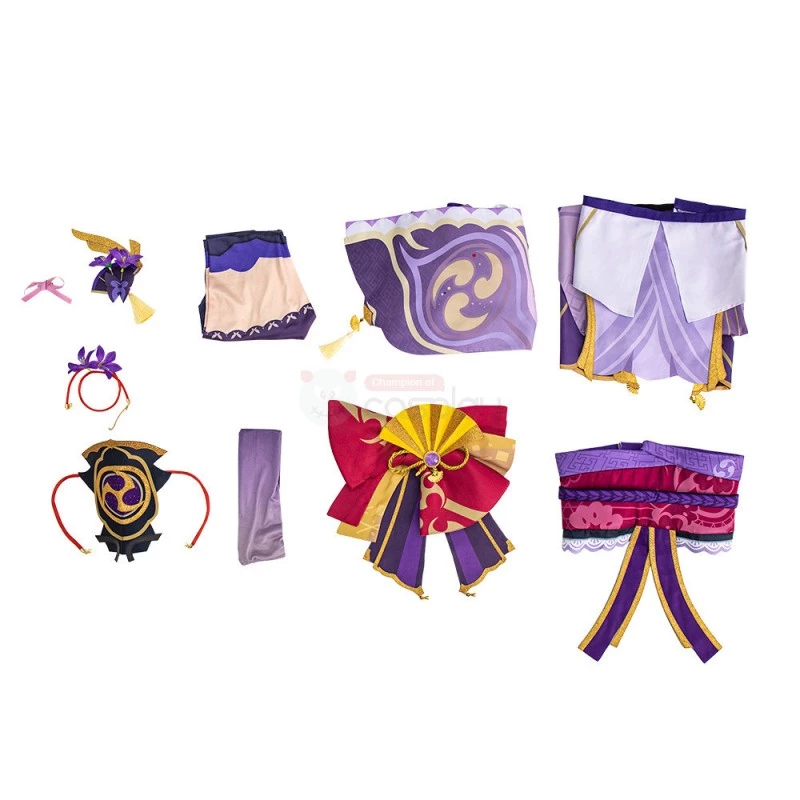 Genshin Impact Baal Costume Raiden Shogun Cosplay Suit 28 Genshin Impact Baal Costume Raiden Shogun Cosplay Suit - Image 26