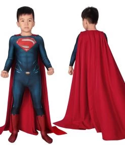Kids Clark Kent Polyester Costume Zentai Cosplay Suit
