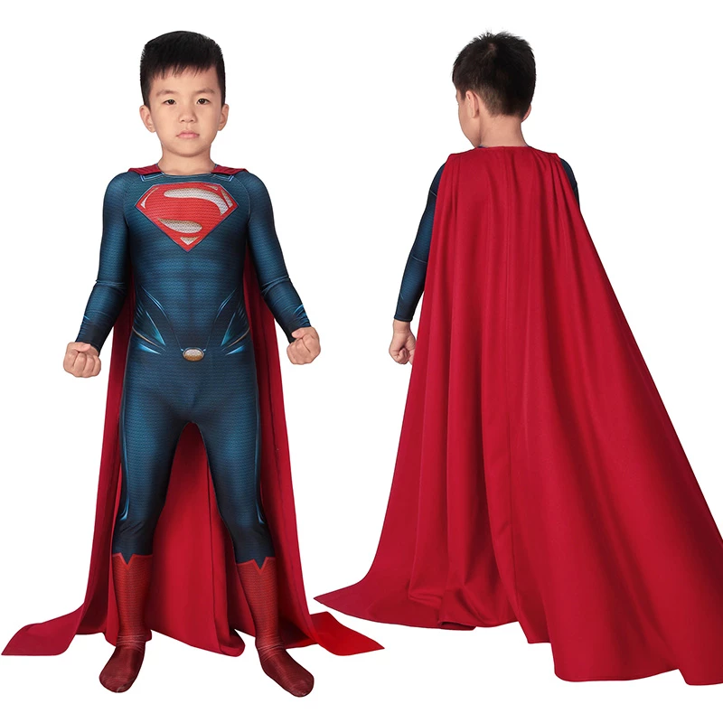Kids Clark Kent Polyester Costume Zentai Cosplay Suit 3 Kids Clark Kent Polyester Costume Zentai Cosplay Suit