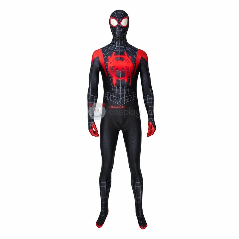 Miles Morales Costume Spider-Man Into The Spider-Verse Cosplay Costume 4 Miles Morales Costume Spider-Man Into The Spider-Verse Cosplay Costume - Image 2