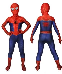 Peter Parker Kids SpiderMan Costume Spider-Man Into the Spider-Verse Cosplay Costumes