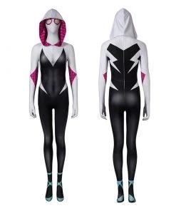 Spider-Gwen Costumes Spider-Man Into The Spider-Verse Cosplay Costumes