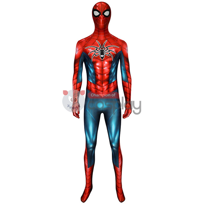 Spiderman Jumpsuit Spider Man PS4 Armour MK IV Zentai Cosplay Costume Suit 4 Spiderman Jumpsuit Spider Man PS4 Armour MK IV Zentai Cosplay Costume Suit - Image 2
