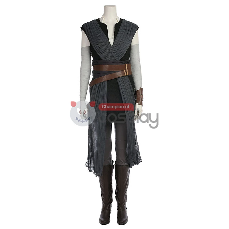 Star Wars 8 Rey Cosplay Costume Top Level 4 Star Wars 8 Rey Cosplay Costume Top Level - Image 2
