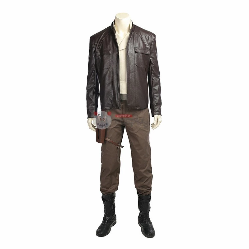 Star Wars 8 The Last Jedi Poe Dameron Cosplay Costume Full Set 4 Star Wars 8 The Last Jedi Poe Dameron Cosplay Costume Full Set - Image 2
