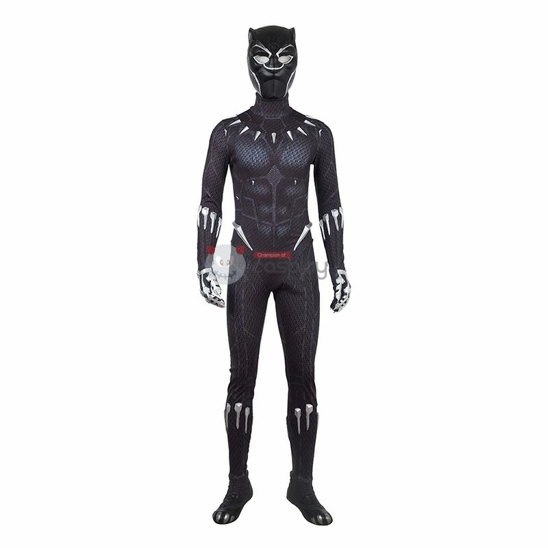 The Avengers Black Panther Costume Black Jumpsuit T'Challa Cosplay Costume 5 The Avengers Black Panther Costume Black Jumpsuit T'Challa Cosplay Costume - Image 3