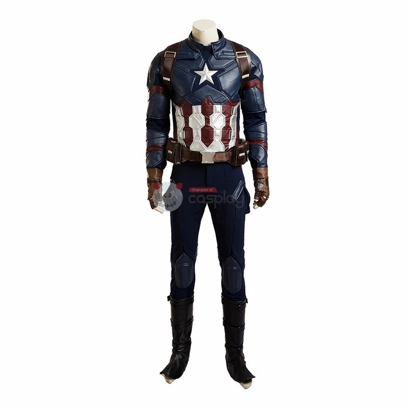 The Avengers Captain America Civil War Steve Rogers Cosplay Costume 4 The Avengers Captain America Civil War Steve Rogers Cosplay Costume - Image 2