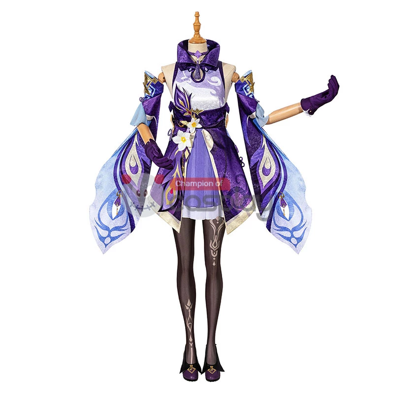 Genshin Impact Cosplay Suit Keqing Costume 4 Genshin Impact Cosplay Suit Keqing Costume - Image 2