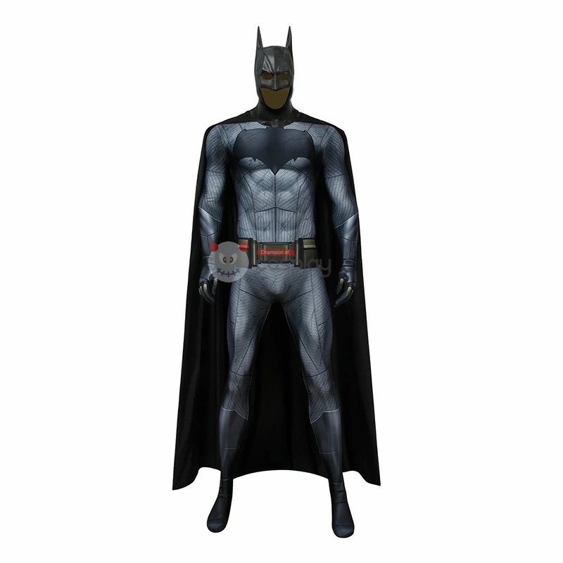 Black Bruce Wayne Zentai Polyester Jumpsuit Cosplay Costume 4 Black Bruce Wayne Zentai Polyester Jumpsuit Cosplay Costume - Image 2