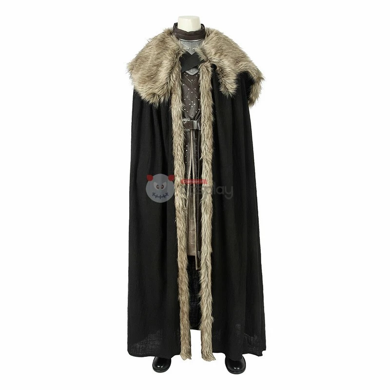 Jon Snow Costume Aegon Targaryen House Stark Cosplay Suit 4 Jon Snow Costume Aegon Targaryen House Stark Cosplay Suit - Image 2