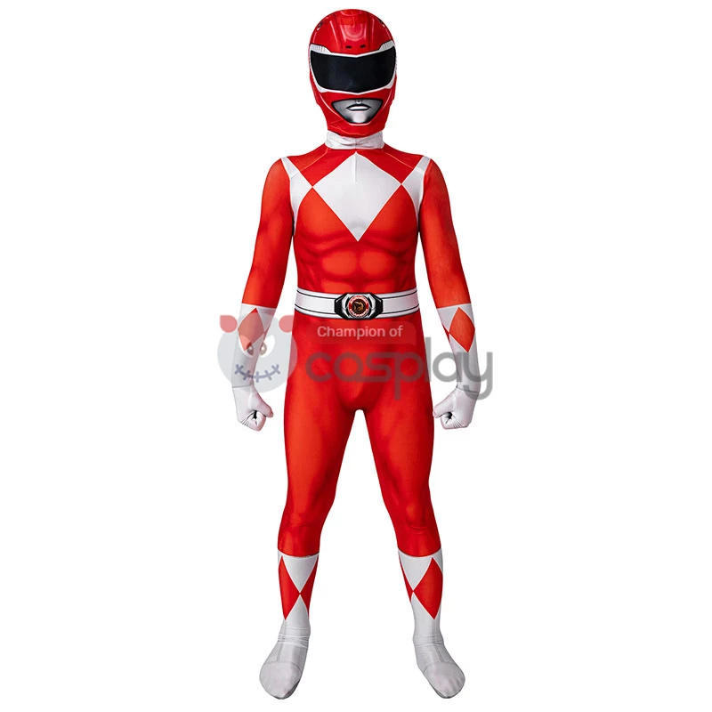 Kids Power Ranger Costume Jumpsuit Power Rangers Cosplay Suit 5 Kids Power Ranger Costume Jumpsuit Power Rangers Cosplay Suit - Image 3