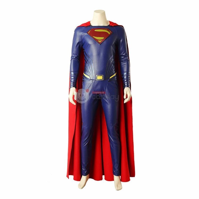 Blue Clark Kent Cosplay Costume Leather Halloween Suit Top Level 4 Blue Clark Kent Cosplay Costume Leather Halloween Suit Top Level - Image 2