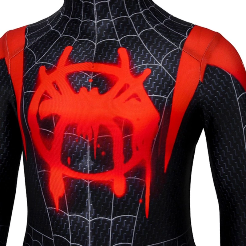 Kids Miles Morales Costume Spider-Man Into the Spider-Verse Cosplay Suit 13 Kids Miles Morales Costume Spider-Man Into the Spider-Verse Cosplay Suit - Image 11