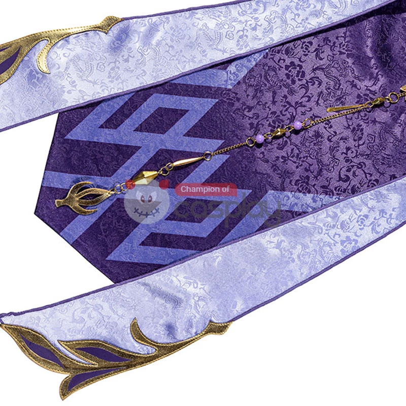 Genshin Impact Cosplay Suit Keqing Costume 14 Genshin Impact Cosplay Suit Keqing Costume - Image 12