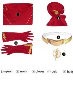 Barry Allen Cosplay Suit Superhero Costumes Golden Boots -Cosplay Sales Store 11 800x800 162