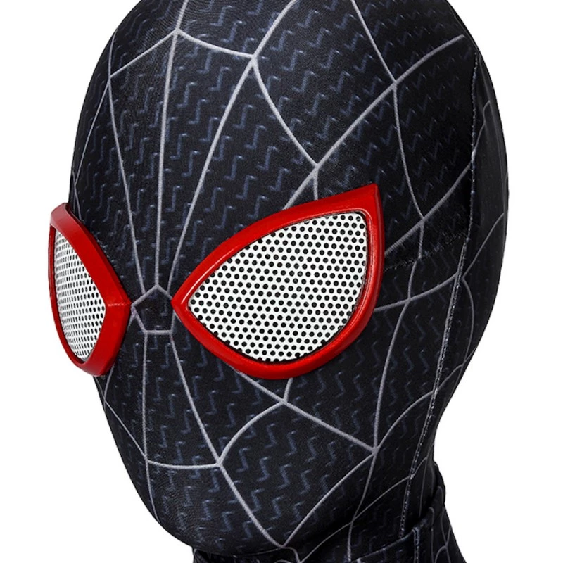Kids Miles Morales Costume Spider-Man Into the Spider-Verse Cosplay Suit 14 Kids Miles Morales Costume Spider-Man Into the Spider-Verse Cosplay Suit - Image 12