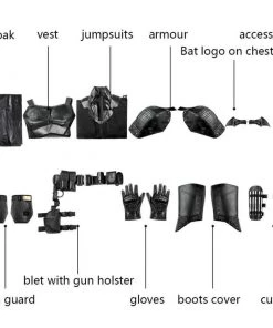 Robert Pattinson Costume 2022 Movie SuperHero Bruce Wayne Cosplay Suit 39 Robert Pattinson Costume 2022 Movie SuperHero Bruce Wayne Cosplay Suit -Cosplay Sales Store 111 800x800 5