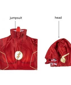 Kids Barry Allen Bodysuit Superhero Red Cosplay Costume -Cosplay Sales Store 12 800x800 136
