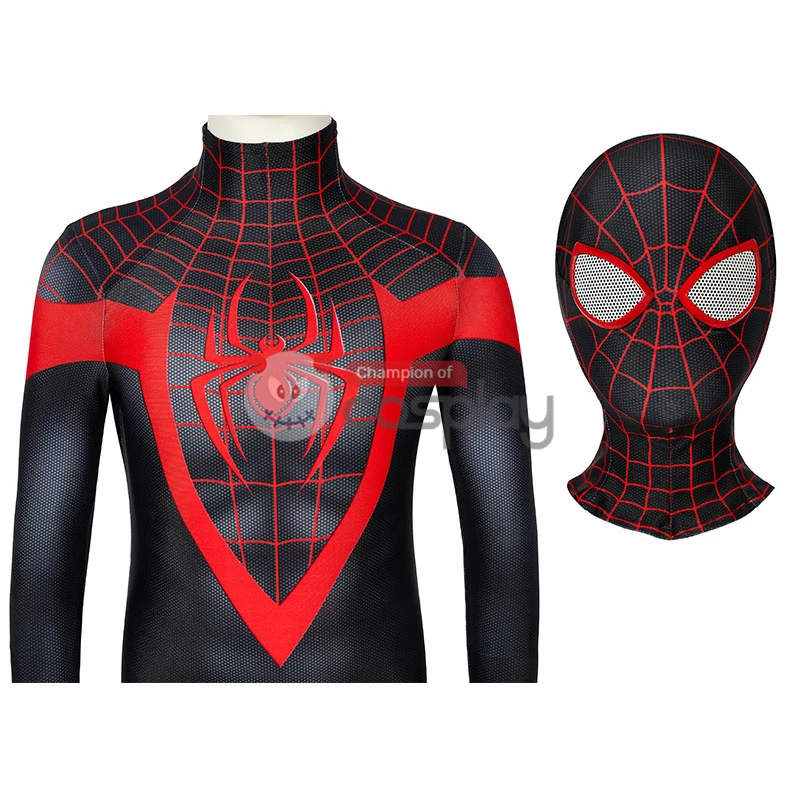 Kids Ultimate Spider Man Cosplay Costume Spiderman PS5 Miles Morales Jumpsuit 15 Kids Ultimate Spider Man Cosplay Costume Spiderman PS5 Miles Morales Jumpsuit - Image 13