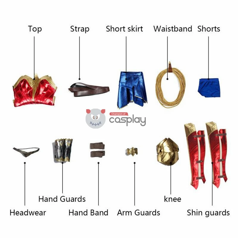 Diana Cosplay Costumes Full Set 17 Diana Cosplay Costumes Full Set - Image 15