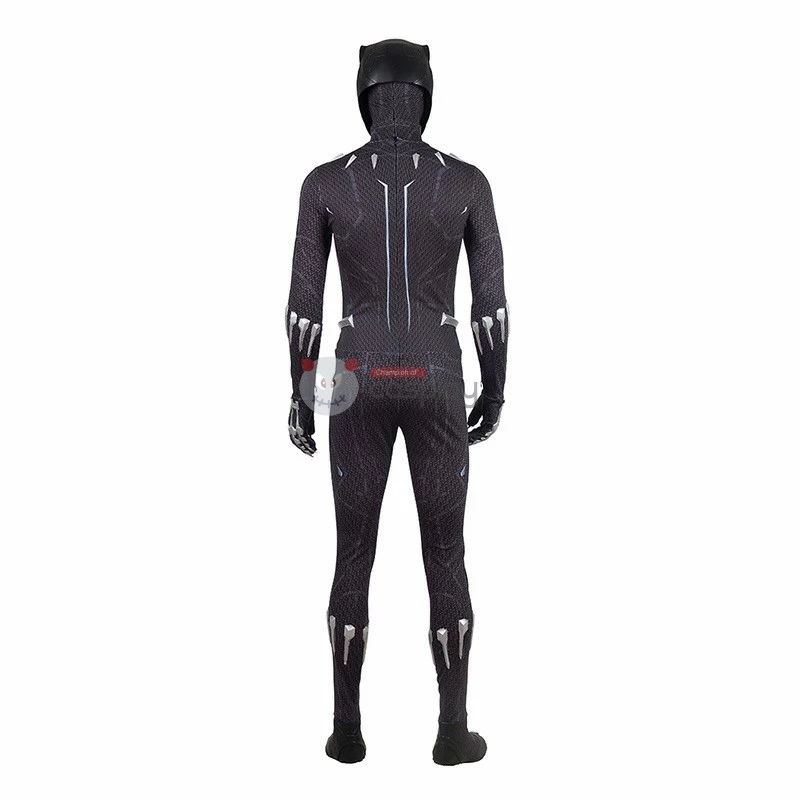 The Avengers Black Panther Costume Black Jumpsuit T'Challa Cosplay Costume 6 The Avengers Black Panther Costume Black Jumpsuit T'Challa Cosplay Costume - Image 4
